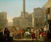 Johannes Lingelbach Carneval in Rom painting